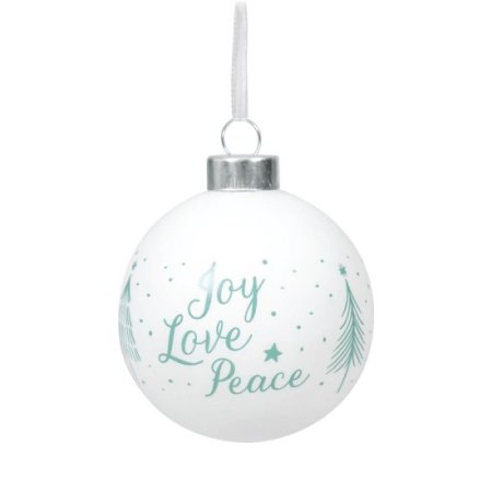 Julekugle - Joy, Love, Peace