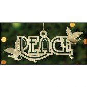 Brass Hanging Decoration - Peace Doves