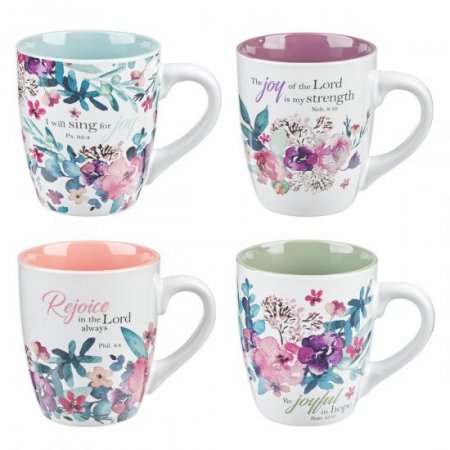 Rejoice Collection - Set of 4 Coffee Mugs Set