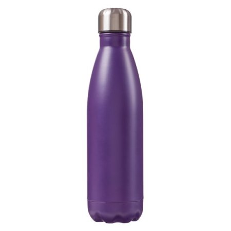 Be Still in Purple - Psalm 46:10 Stainless Steel Water Bottle