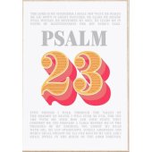 The Lord Is My Shepherd - Psalm 23 - A3 Print