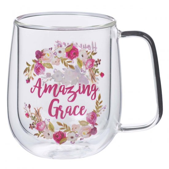 Amazing Grace - Double-walled Glass Coffee Mug