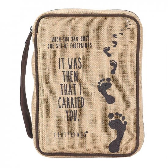 Thinline Book & Bible Case - footprints