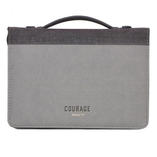 Courage LuxLeather Bible Cover – Joshua 1:9 - Medium