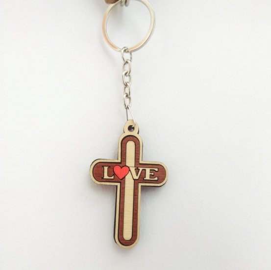 Cross Keyring - Love