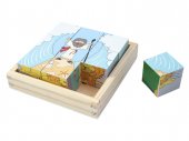 Puzzle Bible History - 6 Wood Blocks