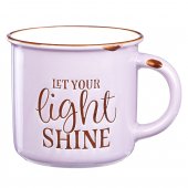 Let Your Light Shine - Lavender Camp Style Coffee Mug