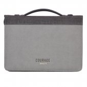 Courage LuxLeather Bible Cover – Joshua 1:9 - Medium