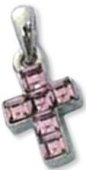 Pink Cross - necklace