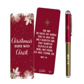 Christmas Begins with Christ - Pen and Bookmark