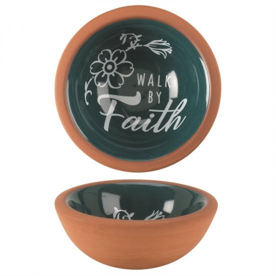 Terra Cotta Tray - Walk By Faith