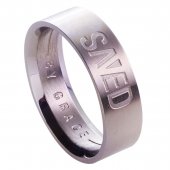 Saved by Grace - Ephesians 2:8 Men's Ring