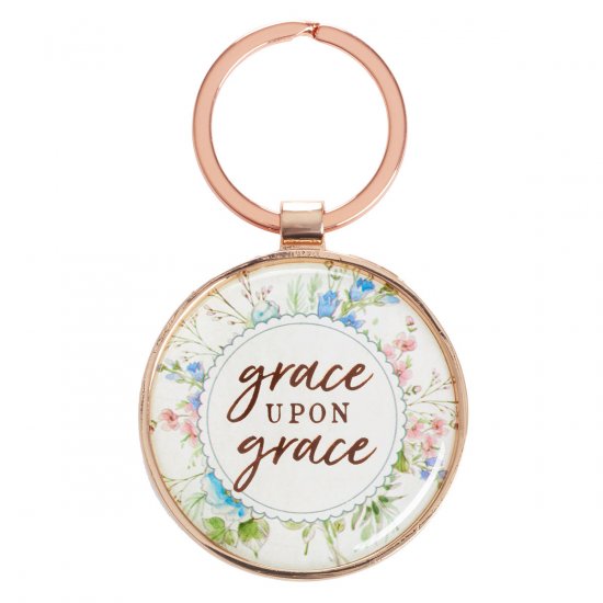 Grace Upon Grace - John 1:16 - Keyring in Tin