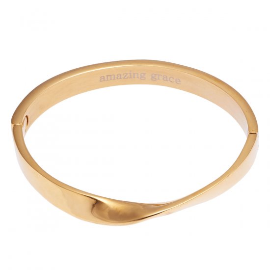 Amazing Grace - Hinged Bangle Bracelet