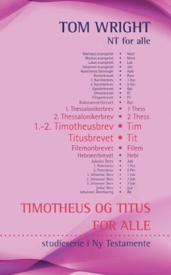 Timotheus og Titus for alle - studieserie i Ny Testamente