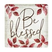 Glass magnet square - Be blessed