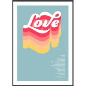 Love Is Patient (Light) - 1 Corinthians 13 - A3 Print