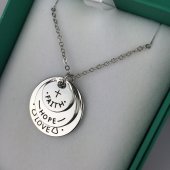 Faith Love Hope - Triple Disk Necklace