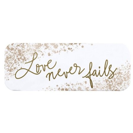 Enamel Plaque - Love Never Fails