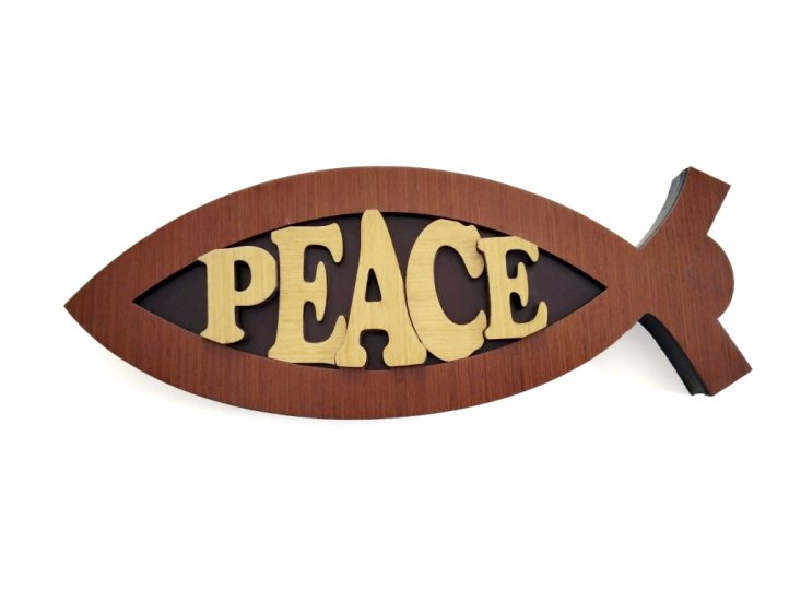 Fish Wall Plaque - Peace