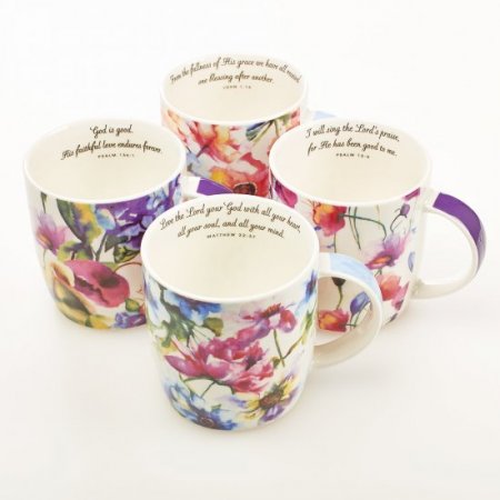 Seeds of Love - set of four Coffee Mugs