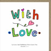 Potty Mouse Greetings Card - With Love