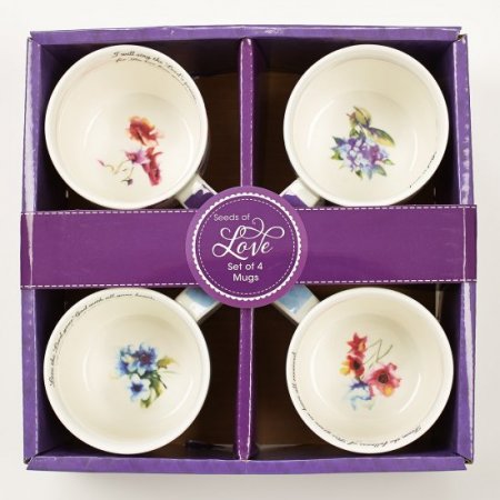 Seeds of Love - set of four Coffee Mugs