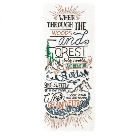 Bookmark Card - When Through Woods...