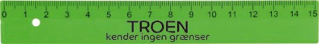 Lineal - troen kender ingen grænser - neon grøn