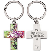 Keyring Cross - Love