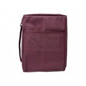 Bible Cover Plain Burgundy Sm