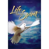 KJV Life in the Spirit Study Bible Black Top Grain