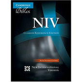 NIV Clarion Reference Edition Goatskin Black