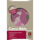 NLT Camo Bible Pink