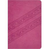 KJV Compact Ultraslim Bible Lotus Pink Leathersoft