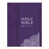 NIV Thinline Purple Soft-Tone Bible With Clasp