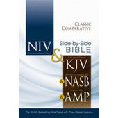 NIV, KJV, NASB & Amplified Classic Comparative Side-by-Side Bible