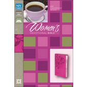 NIV Women's Devotional Bible Raspberry Italian Duo-Tone