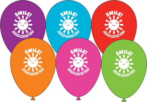 Balloons - Smile Jesus Loves You (12)