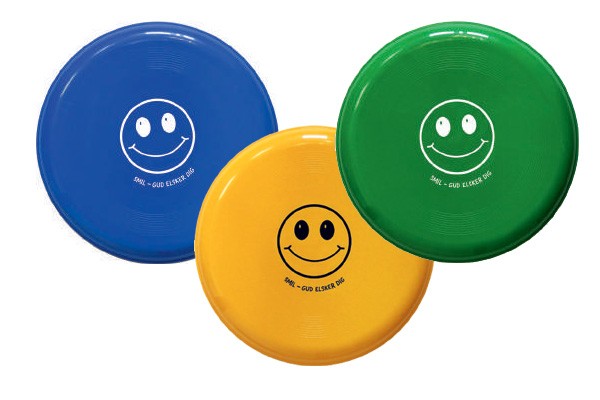 Frisbee - smiley - Smil Gud elsker dig