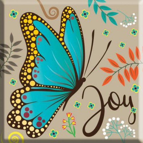 Joy Butterfly - magnet