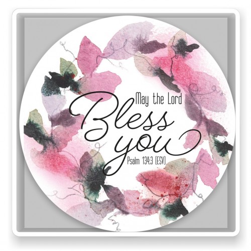 May the Lord bless you - set of 4 ceramic coasters