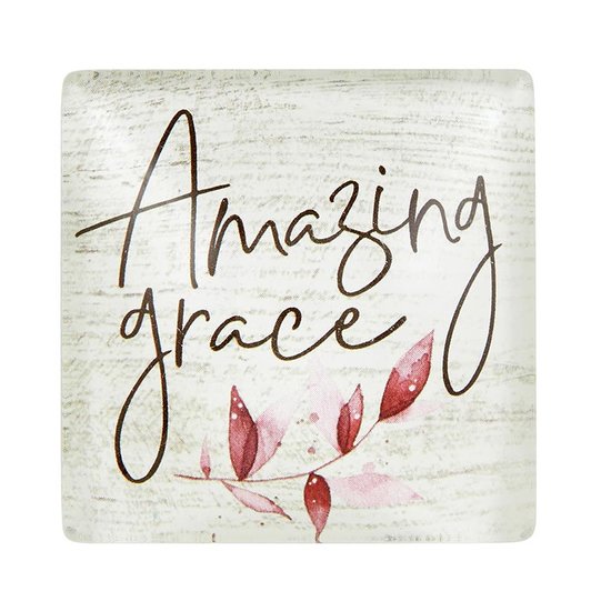 Glass magnet square - Amazing grace