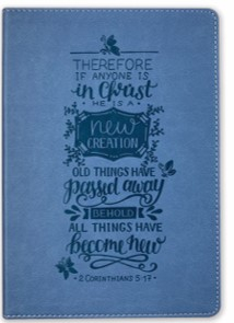 Lux Leather Journal - He is a new creation 2 Cor. 5:17