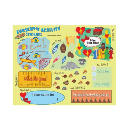 FaithWeaver Friends Preschool Activity Stickers Fall 2017