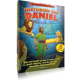 Historien om Daniel - Følg med Daniel og hans 3 venner til det gamle Babylon (bibelske klistermærke bøger)