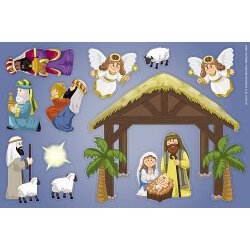 Nativity magnet set