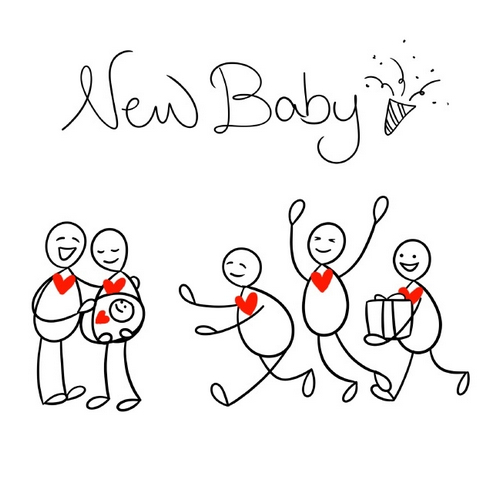 Greetings Card - New Baby 