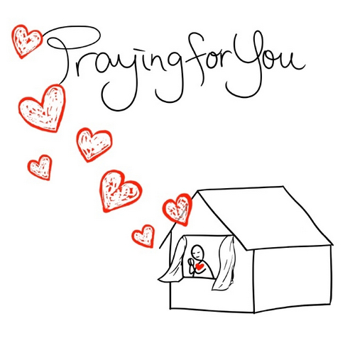 Greetings Card - Praying For You 