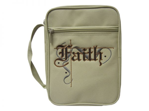 Canvas bible cover - Faith - medium